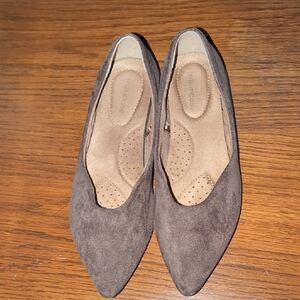 Maurices Dark Brown Suede Flats